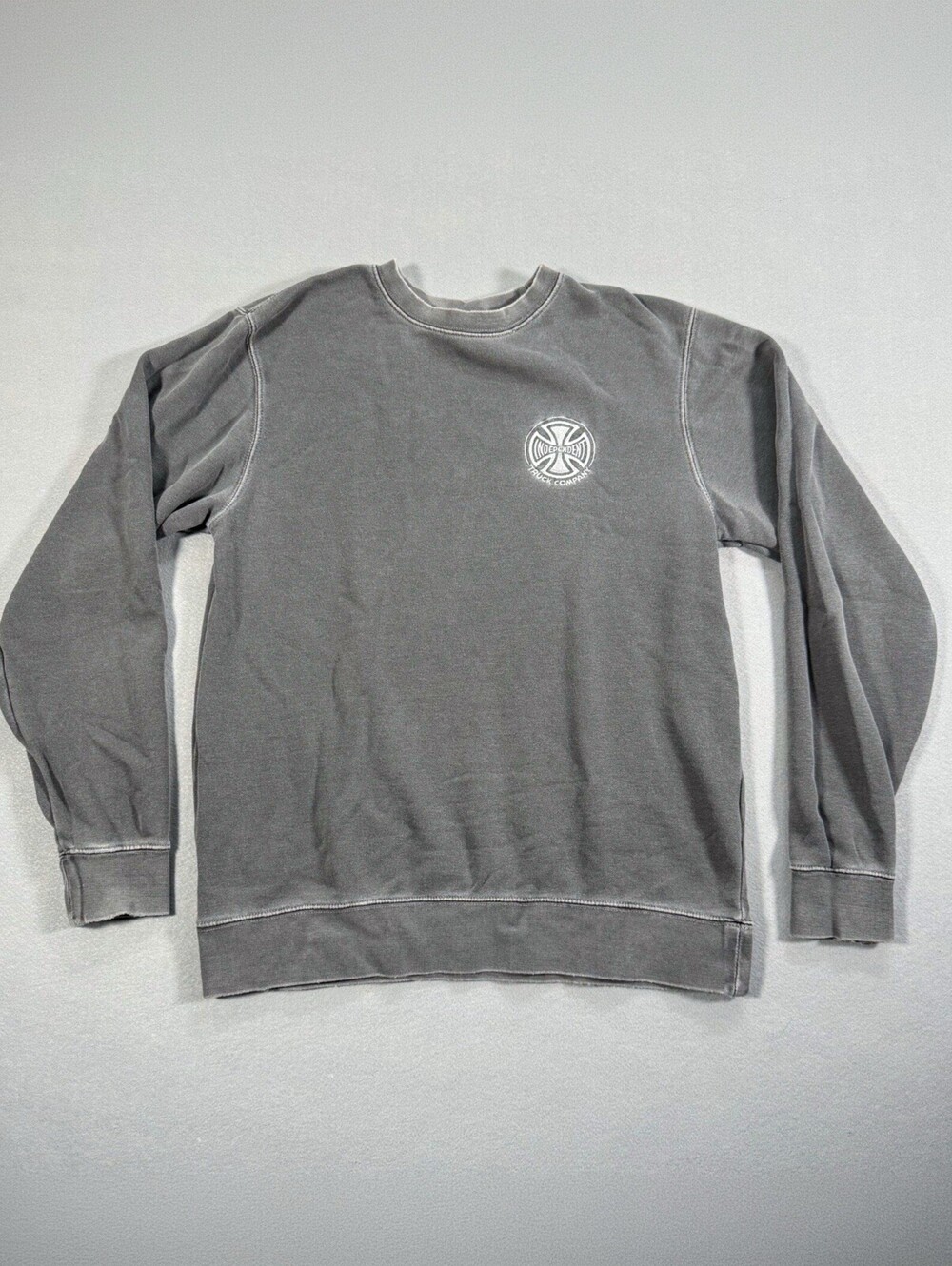 Independent Truck Co Faded Gray Crewneck Sweatshirt Size S